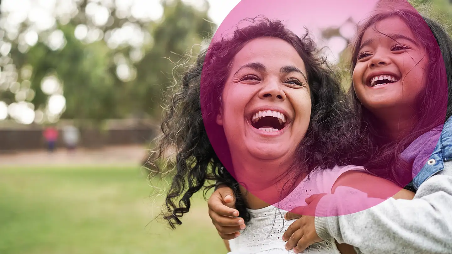 Mum with her young daughter